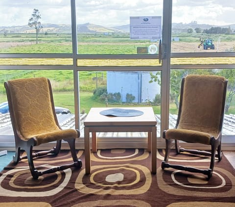 Large Upstairs 12-person Dorm-Style Bedroom with pleasant outlook.