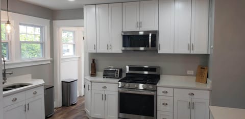 All brand new stainless steel appliances. Fully loaded kitchen to prepare meals