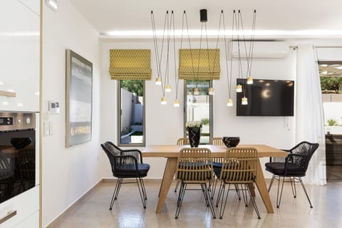 A still life artwork dining area.