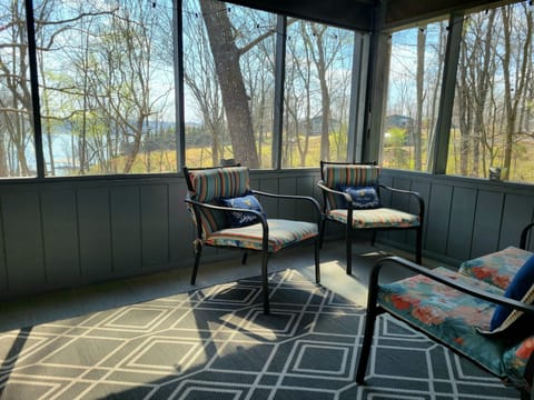Screened porch view 