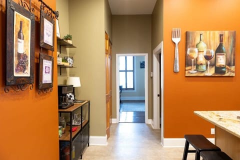 A coffee station is the perfect first stop to wake you up and get your day going