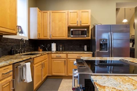 Stainless steel appliances are ready for your use