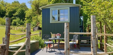 Dorset Alpaca Shepherd's Hut was built to our specification, and is spacious!