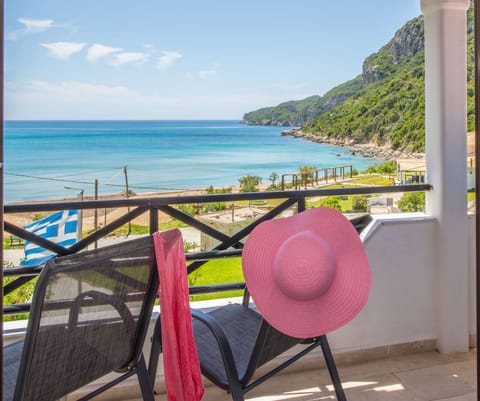 Spiros and Polyxeni Apartment 6 Afionas Balcony