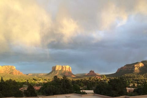 Epic Red Rock Panoramas Featuring Cathedral Rock House in Sedona