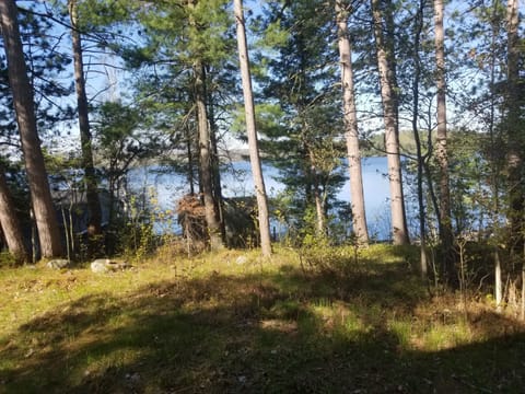 Boat house and lake from main house
