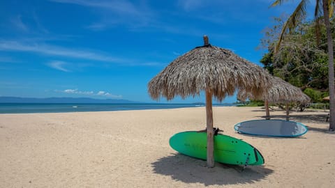 The Hacienda de Mita Beach Club is a short 3 minute walk from the condo.  