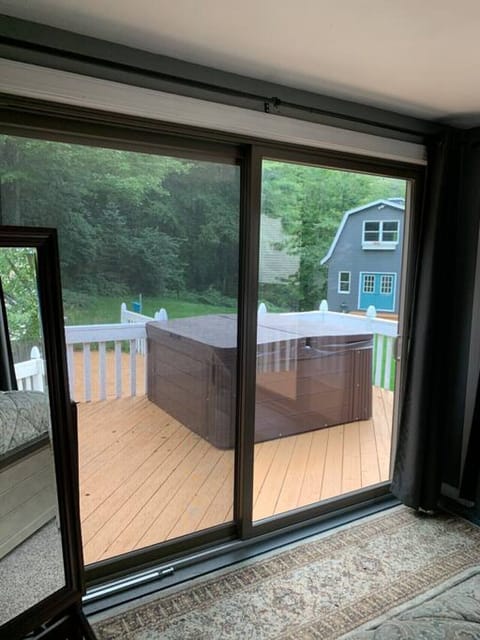 Hot Tub right off of masterbedroom