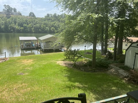 View from front porch of the house