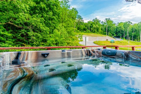 Outdoor Hot Tub - Maintained all-year round.