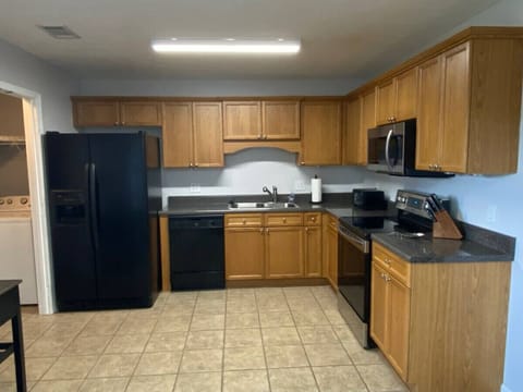 A well-stocked kitchen with all of the essentials provided
