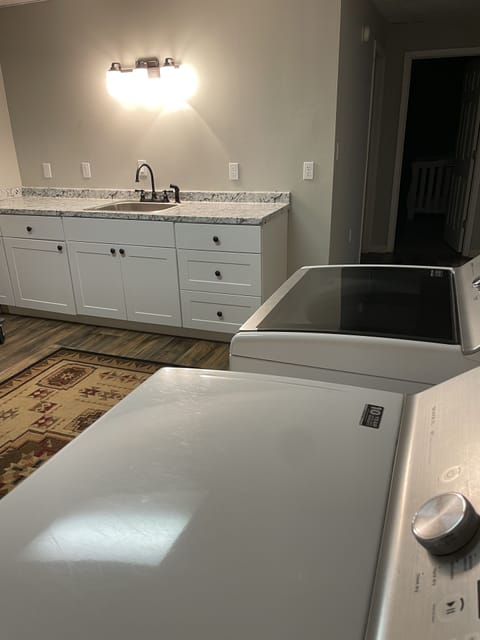 Sink Counter Washer Dryer Basement