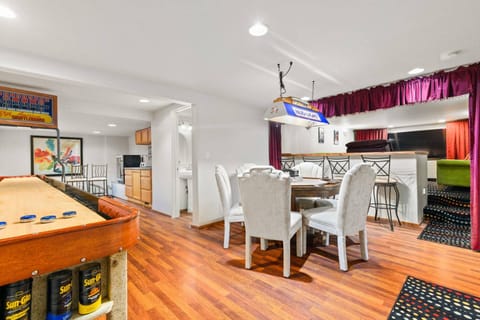 Without a doubt, one of the best game rooms around. Shuffleboard, poker, ping pong, and a small theater.