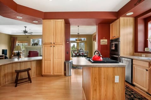 Kitchen is fully stocked