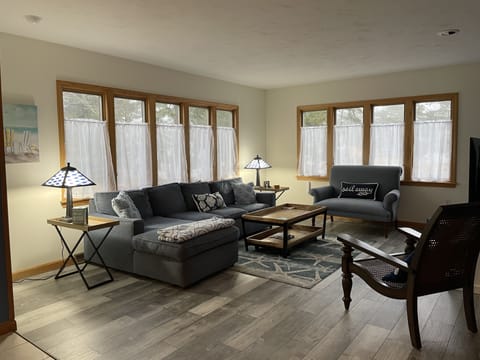 Living room with plenty of seating 
