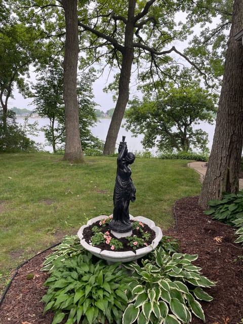 View of lake from screen room