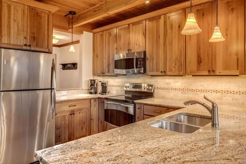 Kitchen view toward front door