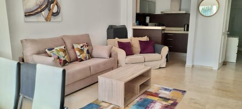 Living area with double sofabed