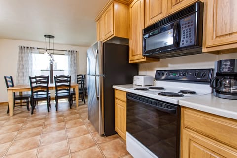 Fully stocked kitchen
