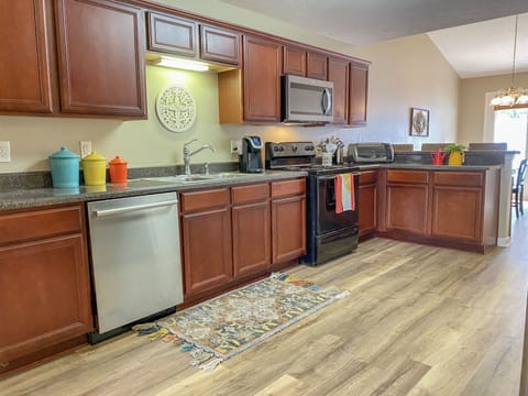 Fully appointed kitchen with everything you need to prepare your own meals