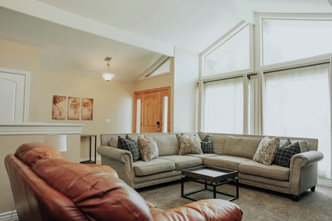 living room and entry 