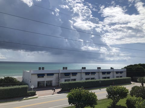 View of beach across the street