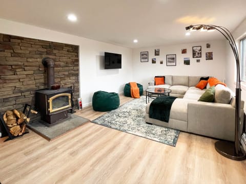 Settle in and use the wood stove or smart TV (1)