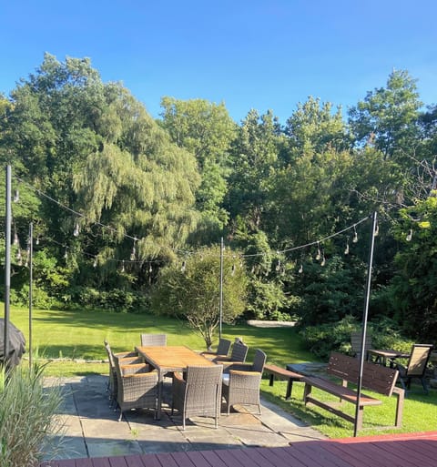 Patio and outdoor table