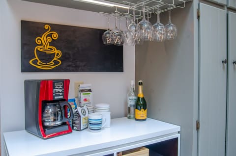 Coffee and wine bar off kitchen
