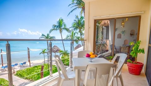 Private balcony with ocean views