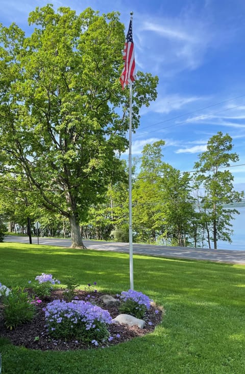 View from the house to the lake area- lake access is fully private.