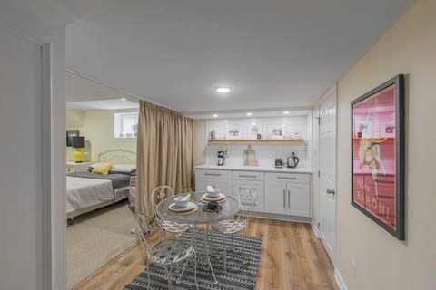 Lower level small eating area plus bar