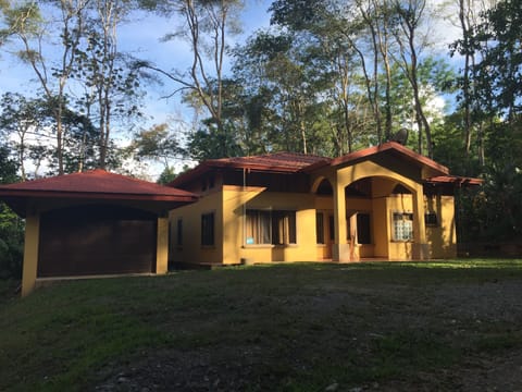 the house from the front 
- secluded but not remote
