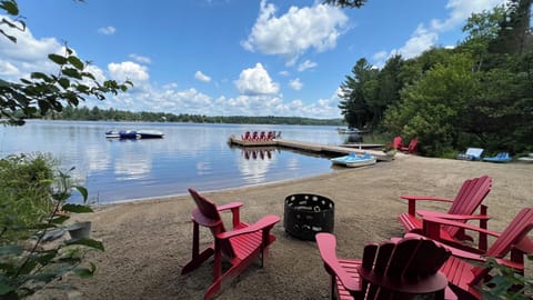 Fire pit at the lake or enjoy the view off the dock