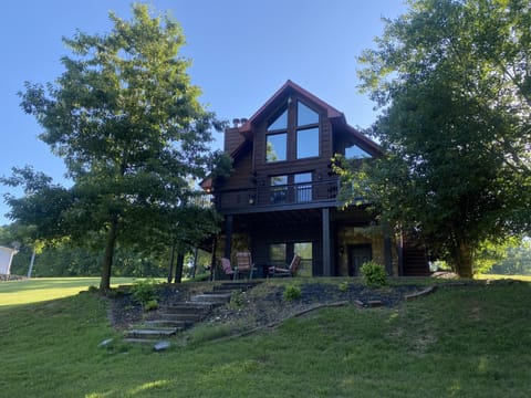 Lake facing side of house