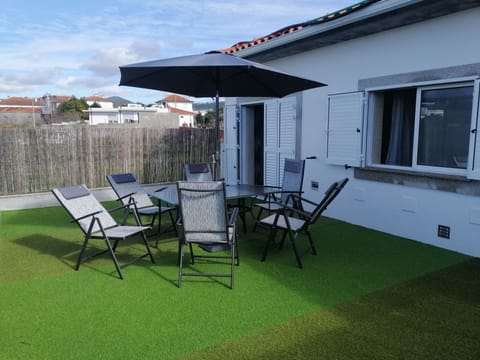 Sala de estar- terraço com 34 m2. Exclusivo dos hóspedes.