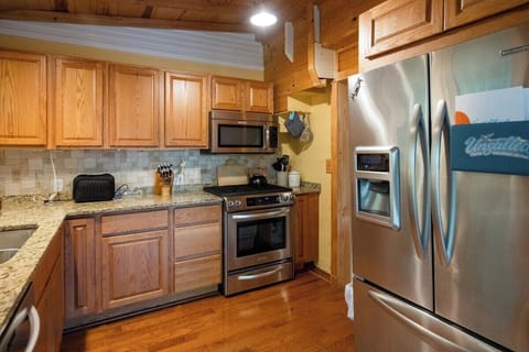 Fully stocked kitchen