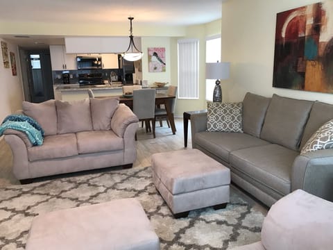 Main living area.  Plenty of seating.