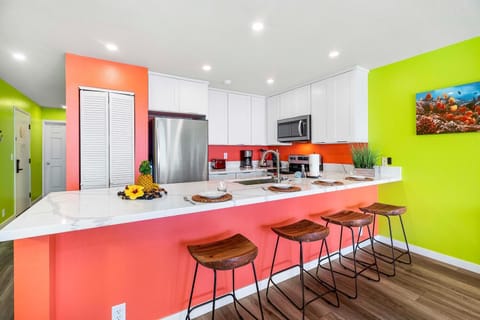 Well-equipped & remodeled kitchen at Sea Village 2106