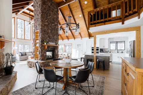 Board games or a family meal work great at this table.