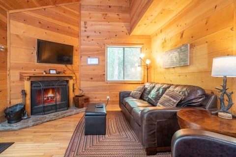 Cozy Leather Couch