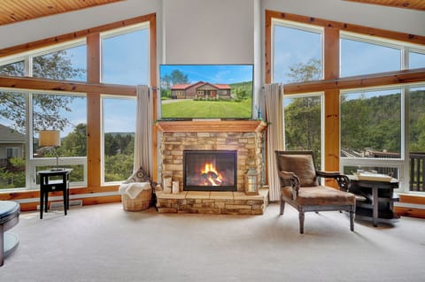 Breathtaking views of Holiday Valley and Holimont ski hills.