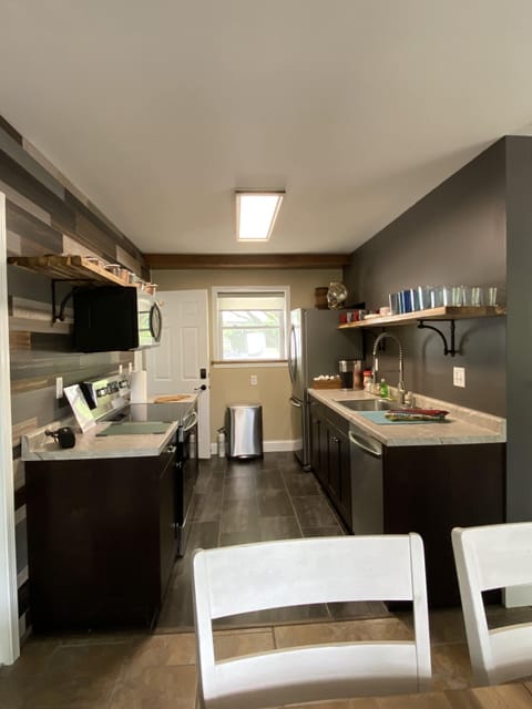 Main kitchen in the center of the lodge