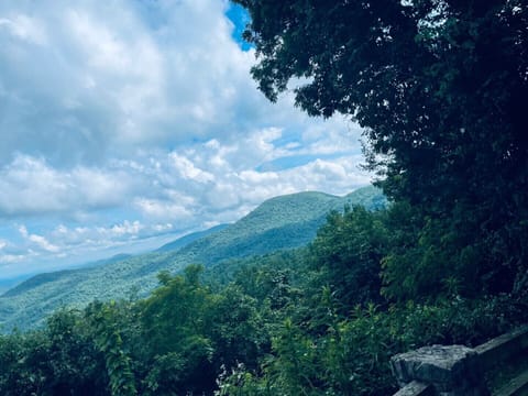 View of mountain ranges