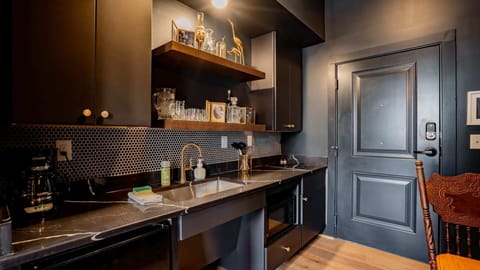 Stove top in the corner