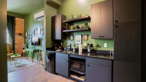 Fully stocked kitchen