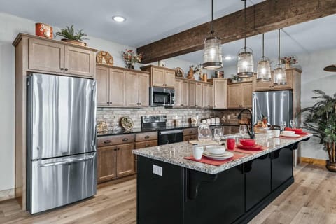 The huge kitchen is truly everything you could hope for.