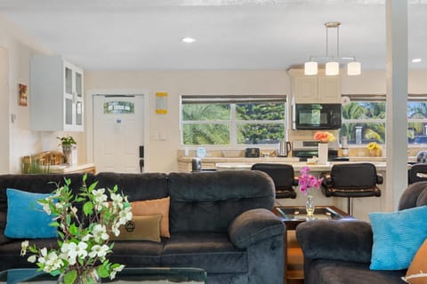 Open kitchen with natural light