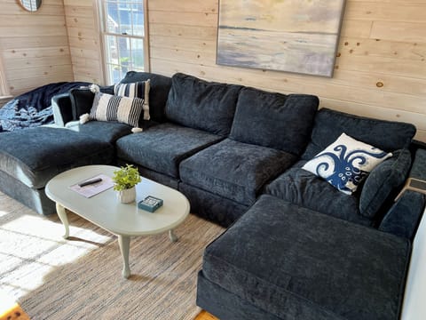 Living room. New for summer 2024 - lovesac sectional! 