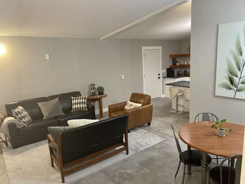 Open floor plan with contemporary design.